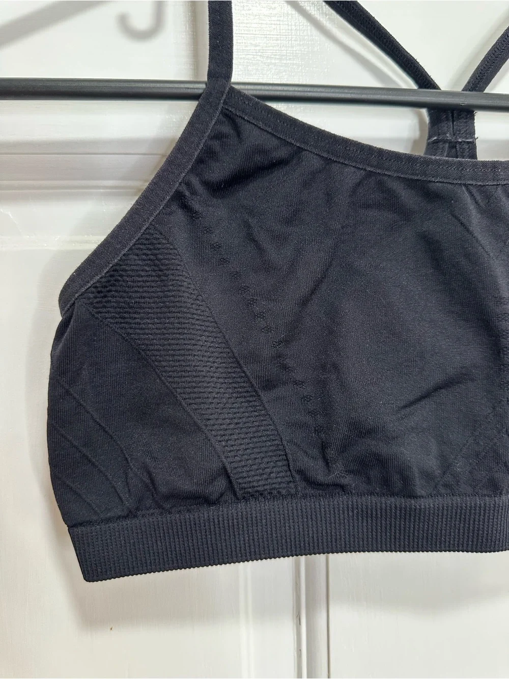 Barely There Y-Back Sports Bra in Black Girls Size XL Activewear